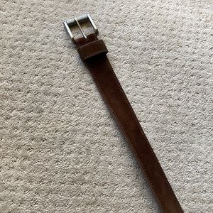 Brown Suede Belt.